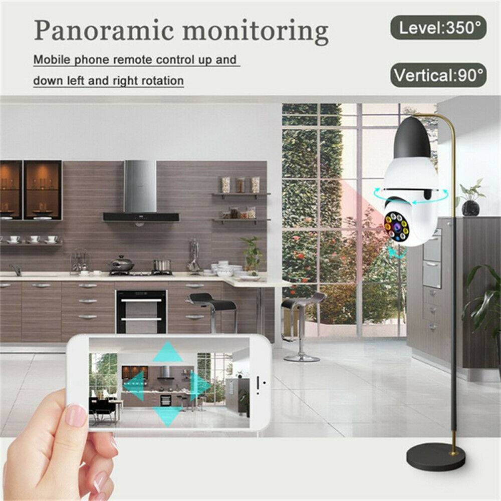 HomeSentinel™ 360° Smart Bulb Security Camera